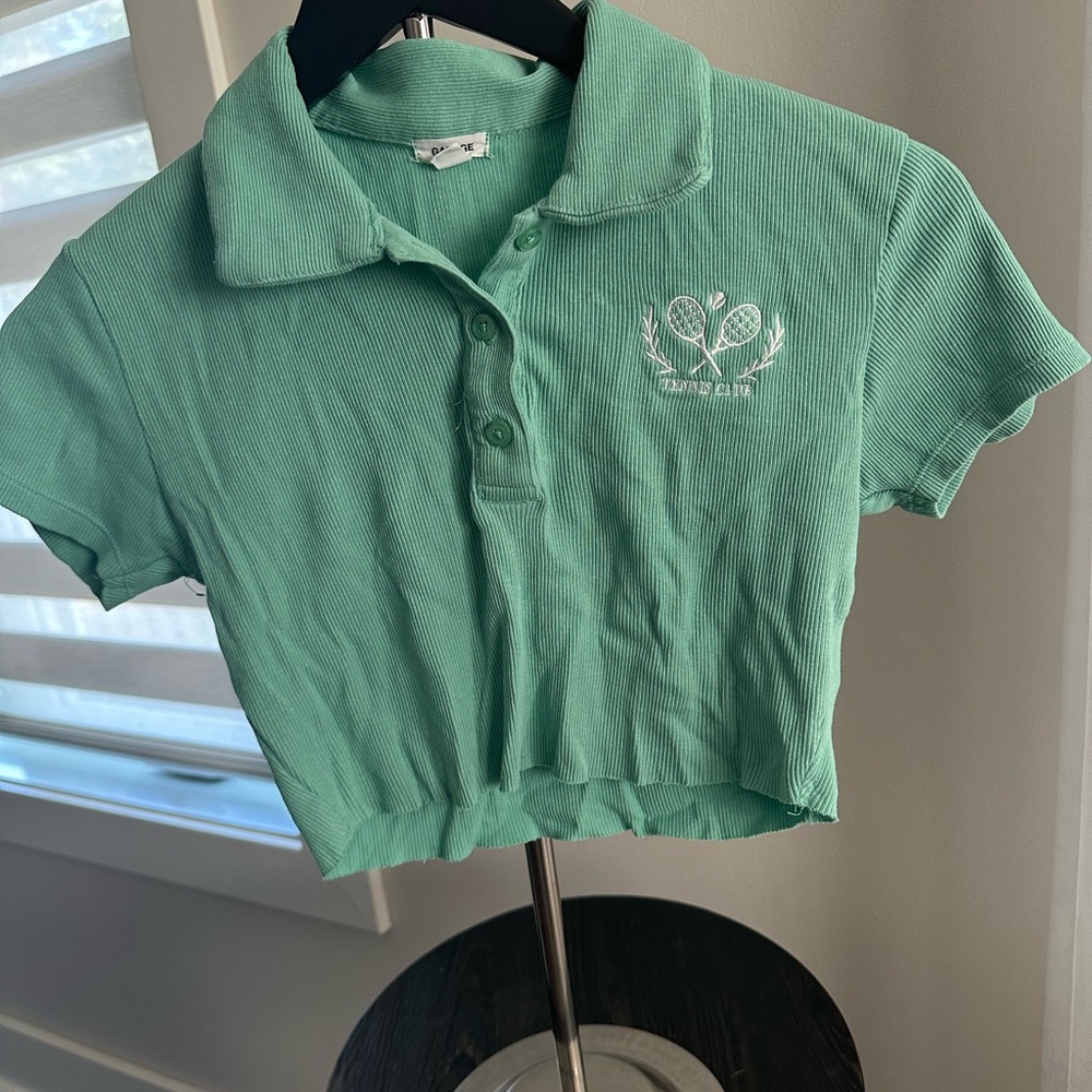 Garage Mint Green Crop Top